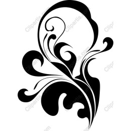 Elegant Floral Swirl