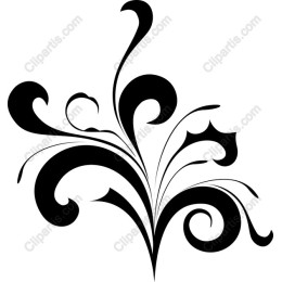 Elegant Black Flourish