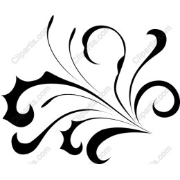 Elegant Black Flourish