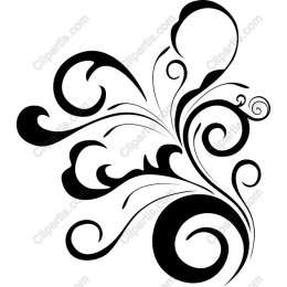 Ornate Black Swirl