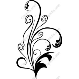 Elegant Floral Swirl