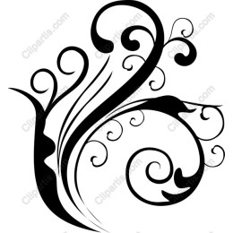 Elegant Floral Swirl