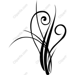 Elegant Black Swirl