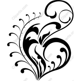 Elegant Floral Swirl