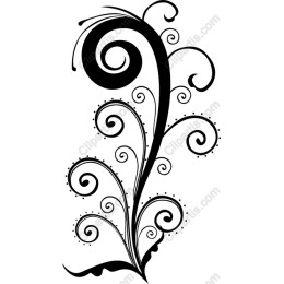 Elegant Floral Swirl