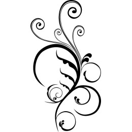 Elegant Black Swirl