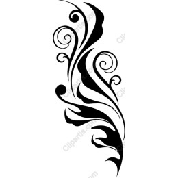 Elegant Black Swirl