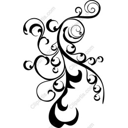 Elegant Swirling Floral