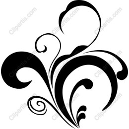 Elegant Black Swirl