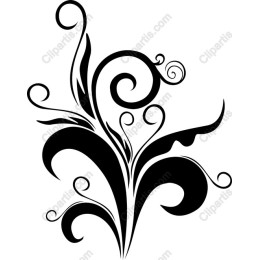 Elegant Floral Swirl
