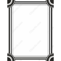 Elegant Black and White Decorative Frame