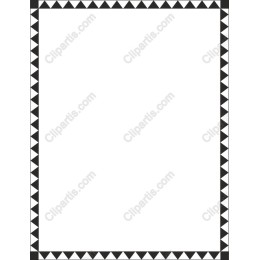 Elegant Black & White Triangle Border