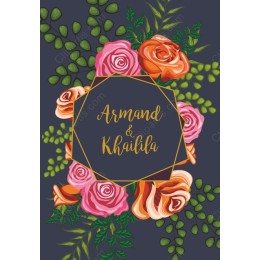Elegant Floral Wedding - Customizable Roses & Greenery