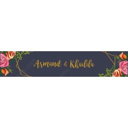 Floral Wedding Invitation Template - Armand & Khailila