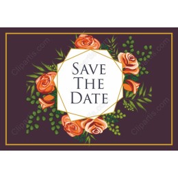 Romantic Floral Save the Date