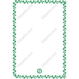 Green Leaf Border