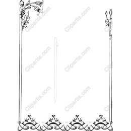 Elegant Floral Border