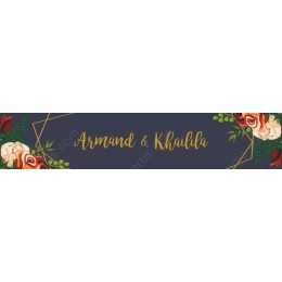 Elegant Floral Wedding Invitation: Armand & Khailila