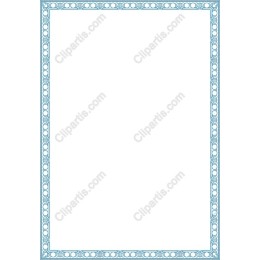 Elegant Blue Border Frame