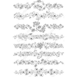 Floral Set - Hand-Drawn Floral in and