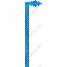 Dynamic Blue Arrow