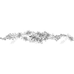 Elegant Floral Line Drawing