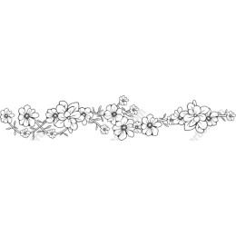 Elegant Floral Border