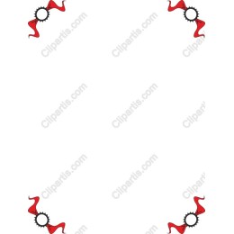 Red and Black Decorative Frame