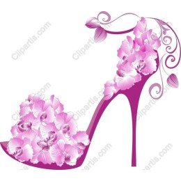 Floral Elegance High Heel
