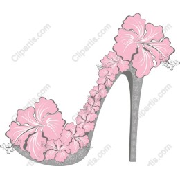 Floral Elegance High Heel