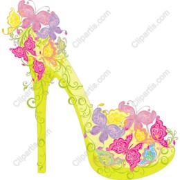 Butterfly Blossom High Heel