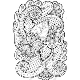 Intricate Floral Swirl