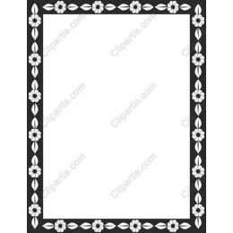 Floral Elegance Border