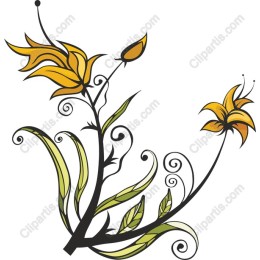 Floral Flourish in Warm Tones