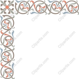 Elegant Ornamental Corner Border