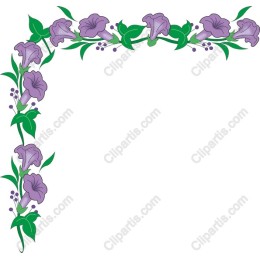 Purple Floral Border