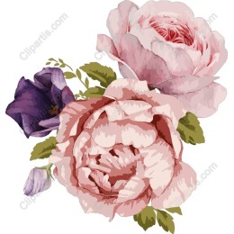 Elegant Floral with Peonies and Violas
