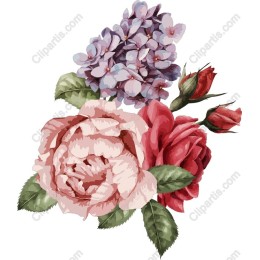 Elegance in Bloom: Floral Roses & Lilacs