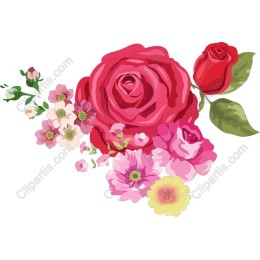Floral Elegance: Roses and Blossoms Bouquet