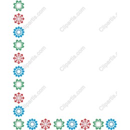 Vibrant Floral Border