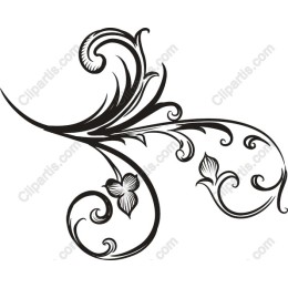 Elegant Floral Swirl