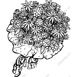 Elegant Hand-Drawn Floral Bouquet