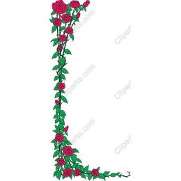 Elegant Floral Rose Border