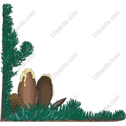 Lush Pine Cone Corner