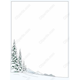 Serene Snow-Capped Winter Landscape