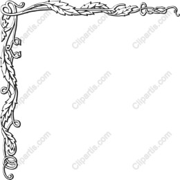 Elegant Leaf Border