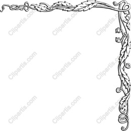 Ornamental Leaf Corner Frame