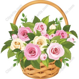Charming Rose Basket