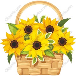 Sunflower Basket