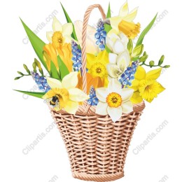 Spring Floral Basket
